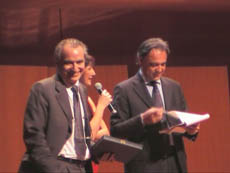 Vincenzo Ernani ( a sinistra dello schermo)