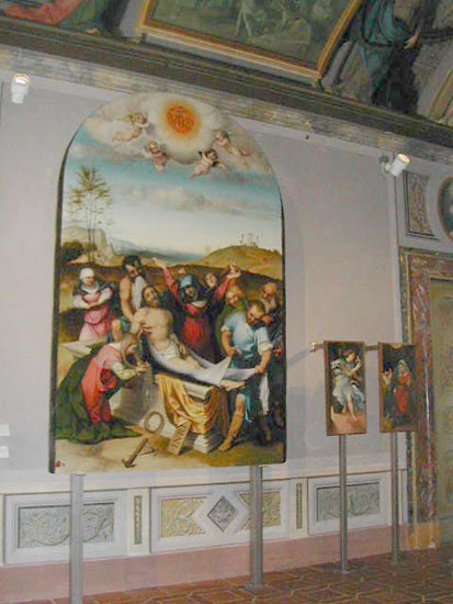 Jesi-Pinacoteca Palazzo Pianetti-L.Lotto :Cristo deposto nel sepolcro