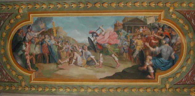 Jesi-Pinacoteca Palazzo Pianetti-Carlo Paolucci e Placido Marini: Enea uccide Turno