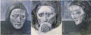 Alberto Sughi- Trittico Stabat Mater-Olio su tela