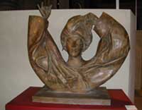 Busto di Inge-1964/80-bronzo-Collezione Inge Manzù-Ardea