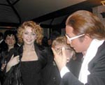 Valentino di Striscia ed Enrica Bonaccorti-Foto di C.Leoni
