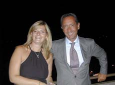 la Pr Renata Jannuzzi  con Michele Buono,Direttore Generale dell'albergo. 