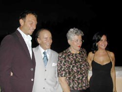 Amadeus, Enzo Mirigliani, il Vice sindaco di Roma M.P. Garavaglia e Patrizia Mirigliani