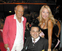 Auditorium- Giorgio Albertazzi -Il Comm.Giuseppe Trieste Presidente di ANTHAI e Valeria Marini
