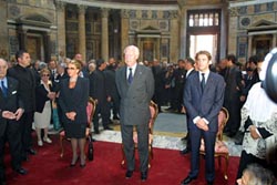 La Famiglia Savoia  al Pantheon-F.to  Marco Lanni