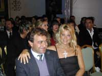 Patrizia Pellegrino con il marito