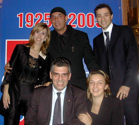 Fila in alto da sinistra:Donatella Gimigliano- )Filippo Rocca,scenografo dell'evento (al centro)-Alessio Maccaroni dell' Ufficio Stampa  -I n basso Ivo Chiadroni, Deputy Manager dell'Hotel Exedra -Luana Bonini anche dell'Hotel Exedra