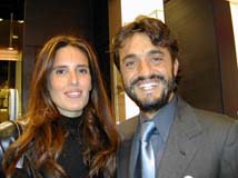 Tiziana Rocca con il marito Giulio Base