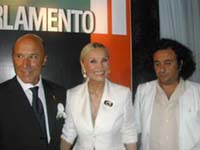 P.Vigorelli con Barbara Bouchet e