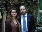 l'Addetto Stampa di S3 studium, Francesca Chial&agrave;, con il manager  Francesco Maria Orsi ,   Agente Generale del Gruppo Orsi Assicurazioni