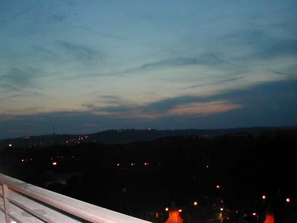 Hotel Marriot -Flora-Via Veneto Roma- 9 Luglio 2003  Vista Panoramica di Viulla Borghese di notte 