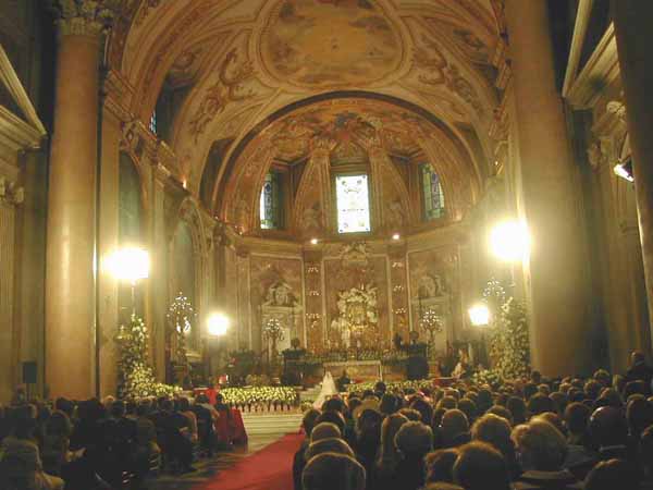 Roma 25 settembre 2003-Basilca di S.Maria degli Angeli -Matrimonio di Emanuele Filiberto di Savoia e di  Clotilde Courau