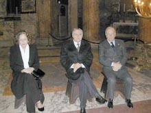 al centro il Senatore Domenico Fisichella-Vice Presidente del Senato